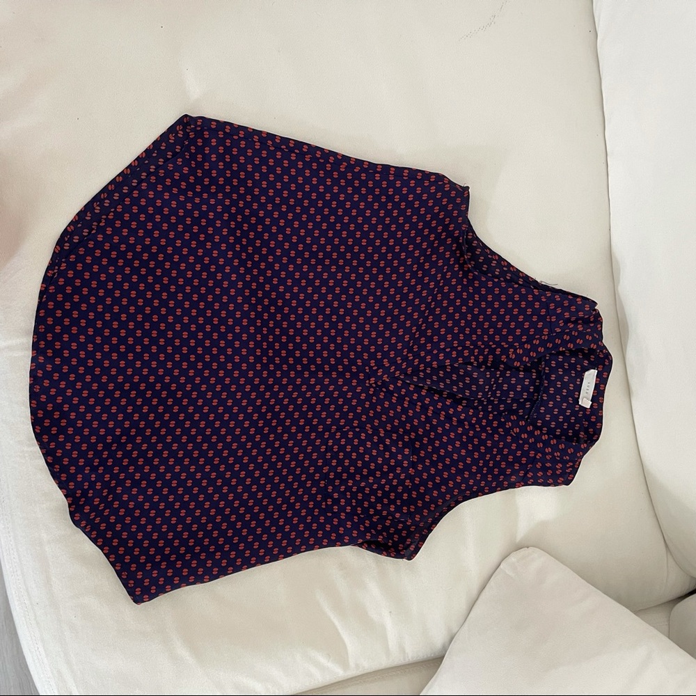 Printed chiffon tank